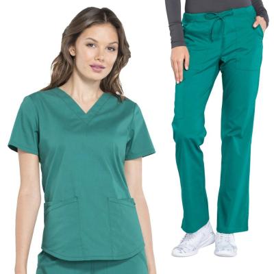 China Breathable Women Fashion Nurse Uniform Medical Scrubs for Hospital Staff Uniforms for sale