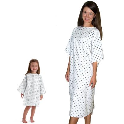 China Breathable Cotton Gown Unisex Patient Hospital Uniform Pregnant Wear for sale