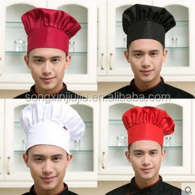 China 65% Polyester Cotton Breathable Chef Hats for sale