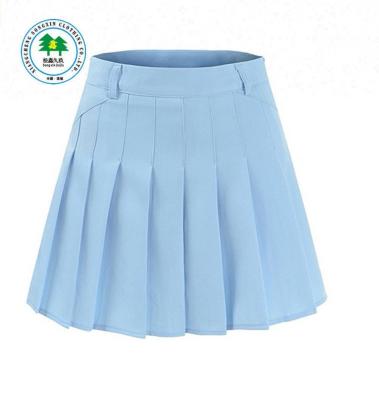 China School Clothes School Pleated Skirt Uniform Slim Thin Pleated Skirts Mini Dress for sale