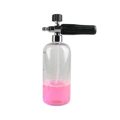 China SPS 5000 PSI 1L Vehicle Wash Snow Foam Lance Car Wash Snow Shampoo Clear Foam Cannon Foam Nozzle for sale