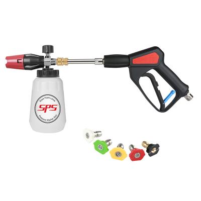 China Car Wash SPS High Pressure 5650 PSI Gasket Gun Cleaning Gun Wash and Foam Cannon Set for sale