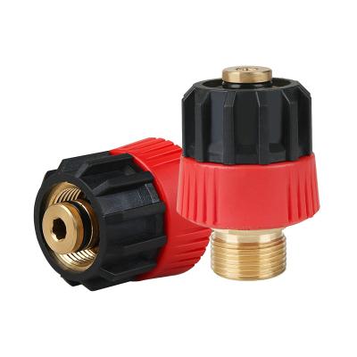 China Connect SPS 5000 PSI M14 Anti-Windup To M22-14 Adapter Hose Quick Connect Pressure Seal Hose Fitting for sale