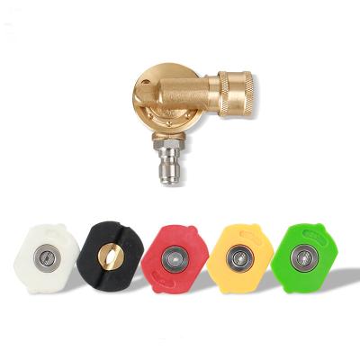 China Cleanging SPS Quick Connect 7 Rotating Angles Swivel 5 Color Nozzle Coupler Pressure Joint Accessories for sale