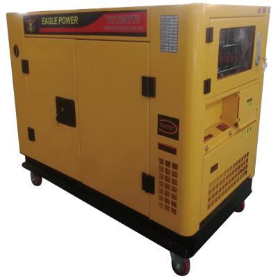 China Water Cooled Diesel Generator Portable Model 3 Phase 10kw Diesel Generator Mains Power 10kw Diesel Generator Set for sale