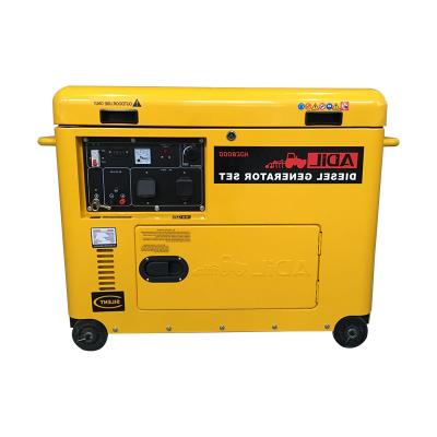 China 5KW Generator Set 5KW Air-cooled Diesel Single Cylinder 100% Generator Chiller Copper Silent Type for sale