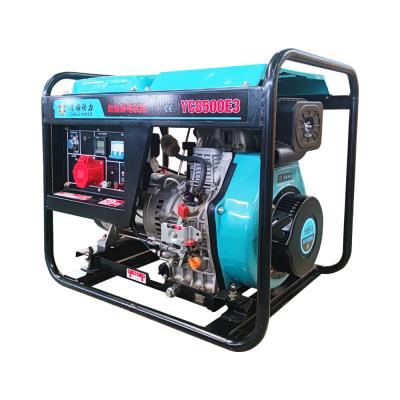 China 192F Open Type Diesel Engine 7kw Portable Generator YC7500E for sale