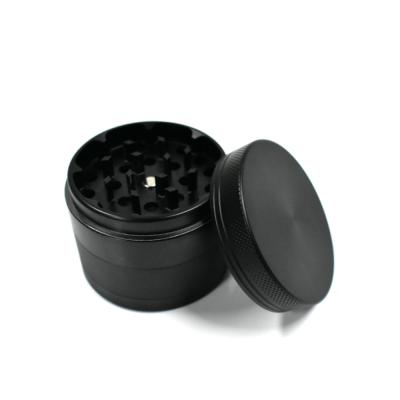 China Top Quality Premium Quality 4 Parts Aluminum Alloy 50mm Black Metal Grinder With Customized Logo for sale