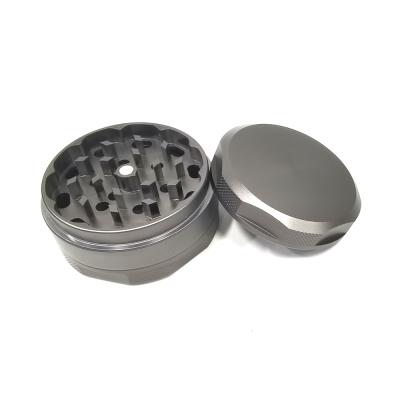 China Smoking accessories easy to take high quality aluminum 3 layers metal aluminum alloy grinder grinder silver gray metal for sale