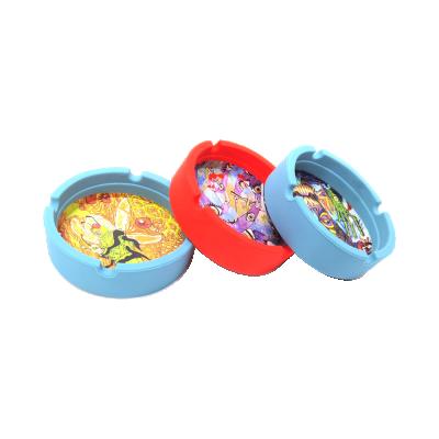 China Portable 100% Durable Silicone Ash Holder Silicone Ashtray Export Cigarettes for sale