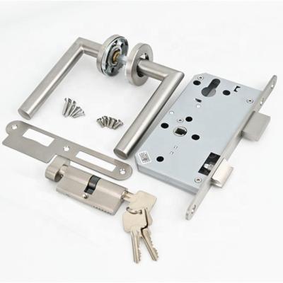 China Public Building Stainless Steel SUS304 7255 Mortise Lock Fire Proof DIN18251 EN12209 EN1634 72 55 Lock Body Mortise Belt Lock Body for sale