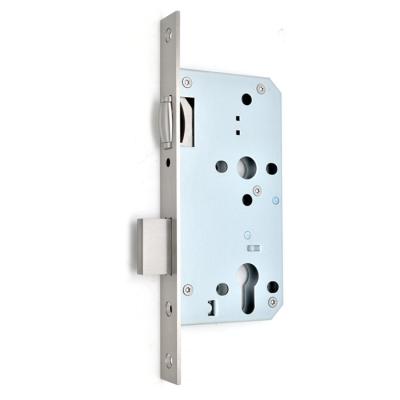 China Wide application mortise lock body with roller bolt 6072ZR/stainless steel mortise roller latch lock/roller latch lock case for sale