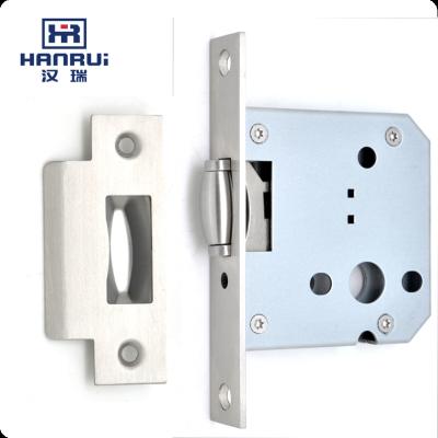 China Public Building Roller Bolt Stainless Steel SS304 Fire Rated 55mm Abyssinian Well Lock Body Mortise Lock for sale