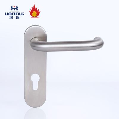 China SS2003-19 Stainless Steel SUS304 Industrial Door Handle 72mm Center Size With Standard Grade 3 Brass Core EN1906 Level Handle for sale