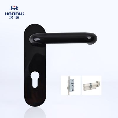 China Modern Nylon Door Lever Handle with Fire Resistance Core for Fire Rared Fireproof Door and Clean and Medical Doors for sale