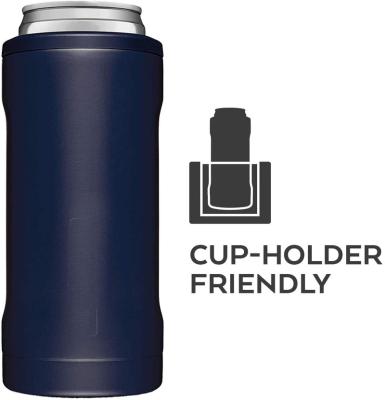 China Sustainable Box 12oz Cooler Vacuum Insulated Mug Double Layer Vacuum Insulated Beverage Beer Bottle Cooler Container for sale