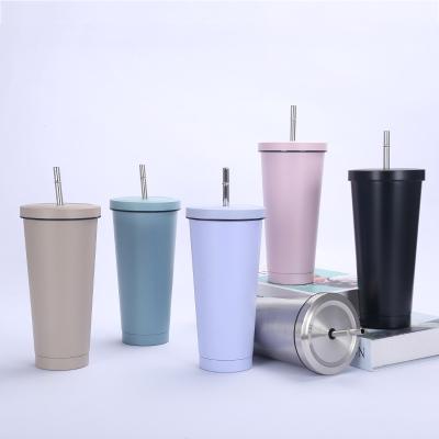 China PORTABLE 16oz 25oz Fashion Cup Double Layer Vacuum Travel Mug 500ml 750ml Thermos Cup Car Water Sippy Cup for sale