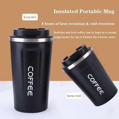 China Factory supply 380ml 510ml stainless steel thermos mug PORTABLE direct outdoor vacuum cup double layer anti-scald coffee cup for sale