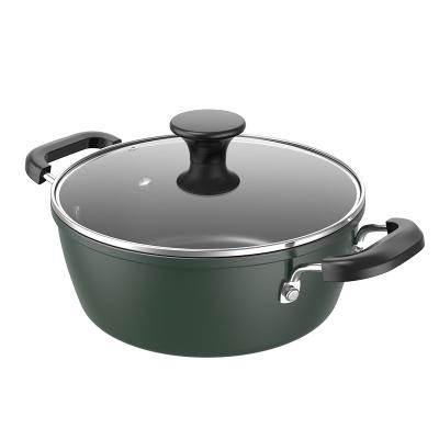 China Manufacturers viable wholesale household soup double-winged pot thickened pot durable flat non-stick stew pot for sale