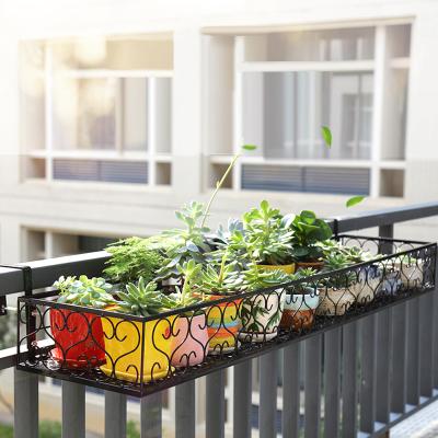 China Modern Garden Balcony Living Room Flower Stand Metal Flower Pot Stand for Indoor Outdoor for sale