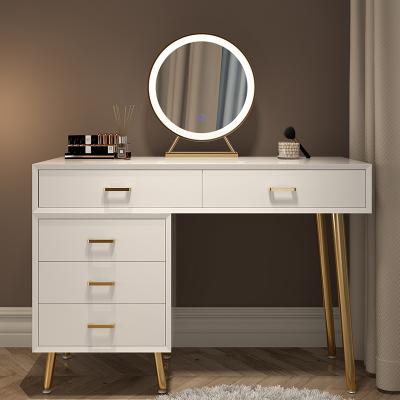 China (Size)Adjustable Modern Luxury Make Up Table With Stool Makeup Mirror And Dressing Table for sale