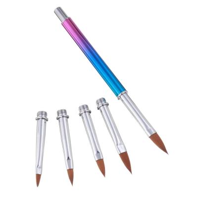 China Beauty Nail Art Pen Nail Art Brush with 5 Replaceable Pen Head 5 in 1 Nail Art Brush for sale