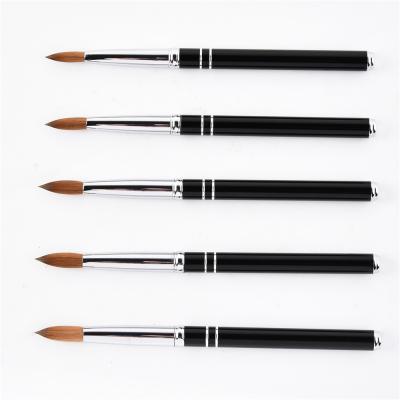 China Nail Art Beauty Hot Quality Kolinsky Nail Art Brush Size Acrylic Nail Art Brush for sale