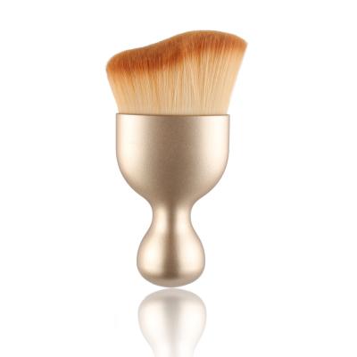 China Angular Blush S Shape Cream Blush Brush Contour Base Kabuki Multifunctional Makeup Brushes for sale