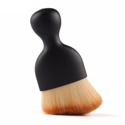 China Angular Blush Foundation Cream Brushes Short Handle S Shape Contour Blush Brushes Make Up Dense Brush for sale