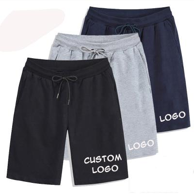 China Unisex Cotton Gray Sweat Logo Shorts Casual Jogging Slim Fit Custom Made Cargo Shorts Sportswear QUICK DRY for sale