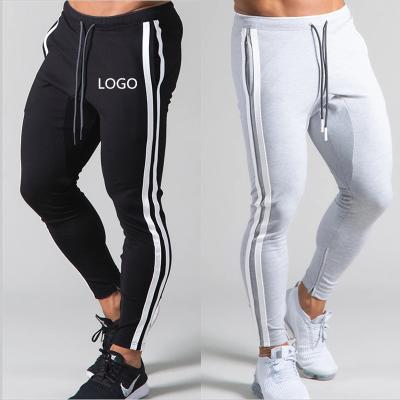 China 2021 Wholesale Unisex Cheap Street Sweatpants Street Sweatpants Logo White Side Stripe Sweatpants Custom Anti-wrinkle for sale