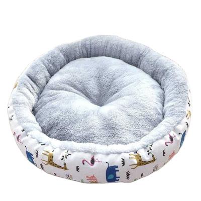 China China Good Quality Pet Bed Safe Soft Comfortable Design Around Cat Dog PP Cotton+Fleece High End Pet Bed for sale