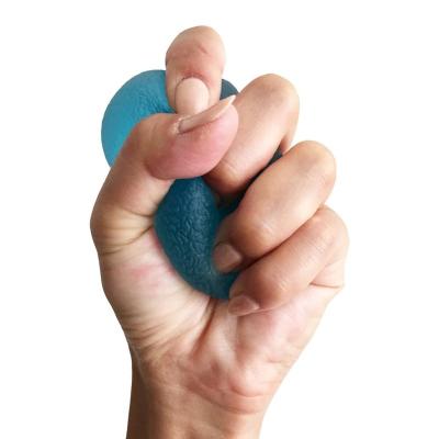 China Therapy Stress Balls Soft Hand Exerciser Balls Egg Shape Therapy Hand Grip Equipment Ball for sale