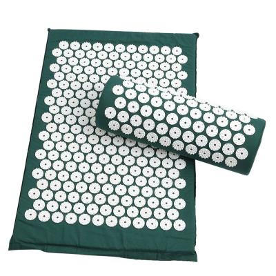 China Mat and Pillow Massage Set Acupressure Mat and Pillow Massage Set for Neck and Back Pain Relief for sale