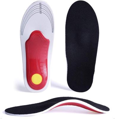 China Memory Foam Shoe Insoles Customized PU Foam High Arch Support Cushion Shoe Insoles Flat Feet for sale