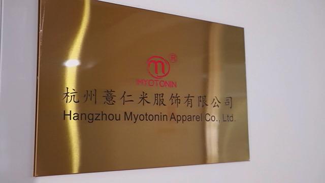 Verified China supplier - Hangzhou Myotonin Apparel Co., Ltd.