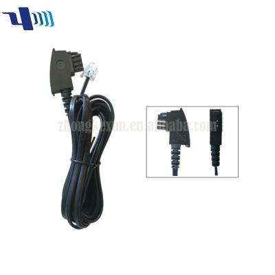 China Telecom Mains RJ11 RJ12 TAE F Plug With Wire for sale