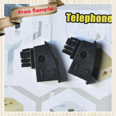 China Germany Wireless Black Telephone Socket With RJ11 Jack Adapter 41109 ZKX-GM02 for sale