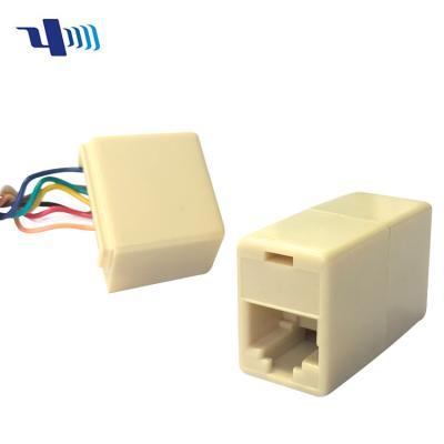 China Network Cable Extension Female To LAN Female Straight Modular 8p8c Rj45 Cat5e Inline Coupler Extension Network Cable Connector for sale