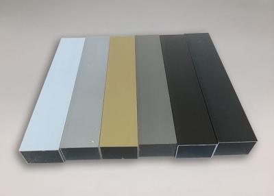 China Energy Efficient Wall Aluminium Rectangular Box Section Extrusions 6063 6061 for sale