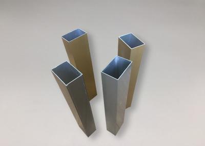 China Rustproof Aluminium Rectangular Box Section Extrusions Anodized Aluminum Tubing for sale