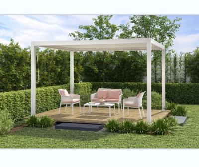 China Howvin 3*4M Customized Adjustable Waterproof Louvered Roof Motorized Aluminium Pergola Te koop