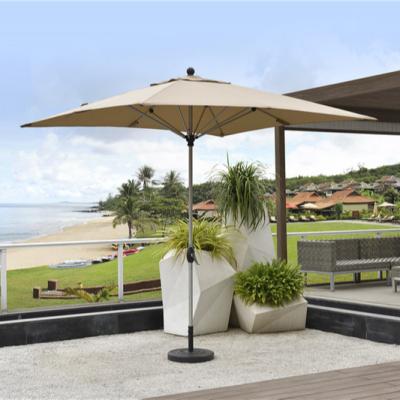 中国 2.5*2.5m Beach Advertisement Umbrella Aluminum Alloy Square Hand-Cranked Milan Umbrella Parasol 販売のため