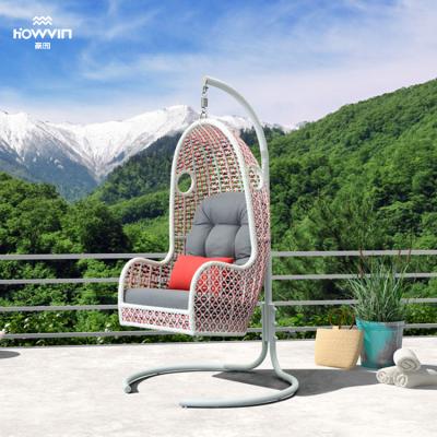 China Garden Relaxing Swing Hanging Chair Aluminum Frame + Braided Rope Outdoor Furniture Te koop