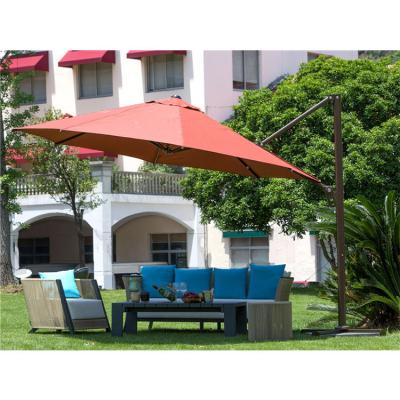 China 3.5M Outdoor Furniture Garden Patio Parasol Sun Shade Cantilever Banana Hanging Umbrella en venta