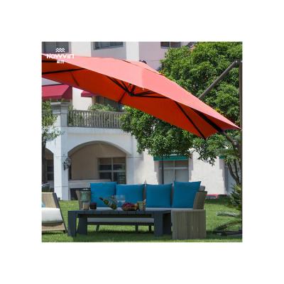 Chine 2.7m Bistro Balcony Garden Patio Parasol Sun Shade Steel Half-Round Umbrella à vendre