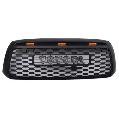 China Plastic Matt Black Grille With Light For Tundra 07 08 09 10 11 12 13 Year Old Face Front Grille for sale