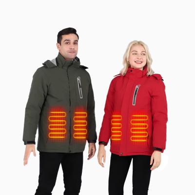 China Ropa de calefacción Ropa térmica Ropa de calefacción Invernal de deporte impermeable chaqueta exterior en venta