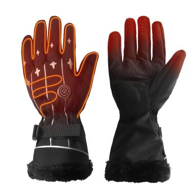 China OEM / ODM Electric Thermal Snowmobile Gloves Heated Winter Gloves One Size for Winter Outdoor Camping for sale