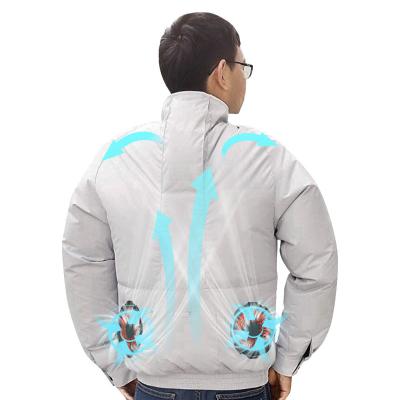 China 4XL Knitted Air Conditioned Shirts Breathable Ac Cooling Jacket for sale